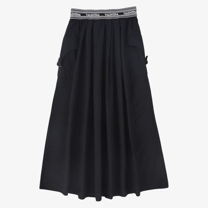 Canvas Cargo Skirt - Black