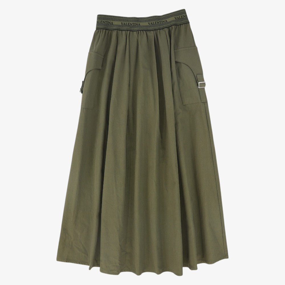 Canvas Cargo Skirt - Green