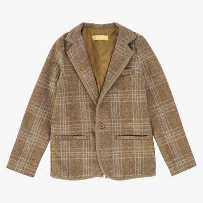 Plaid Blazer - Camel