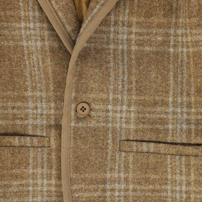 Plaid Blazer - Camel