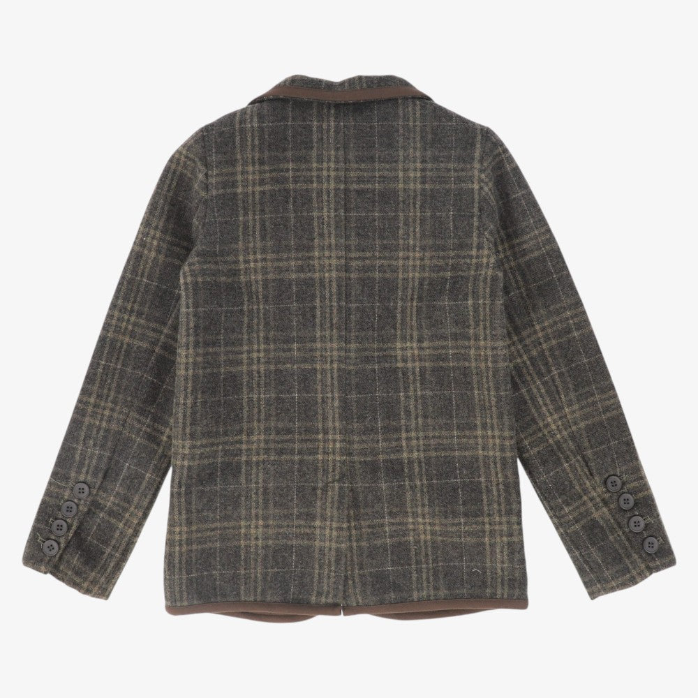 Plaid Blazer - Olive