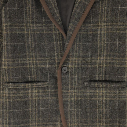Plaid Blazer - Olive