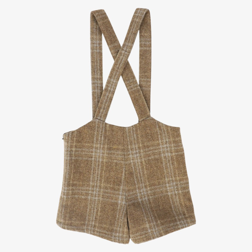 Plaid Overall - Camel