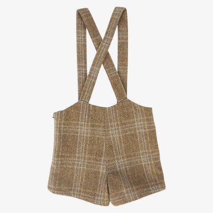 Plaid Overall - Camel