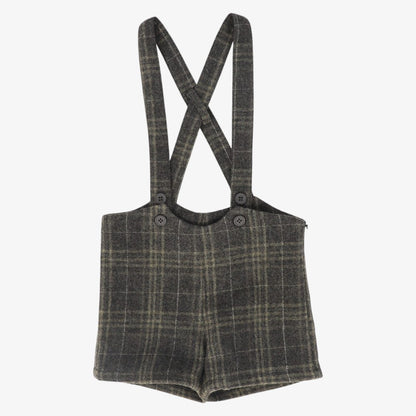 Plaid Overall - Olive
