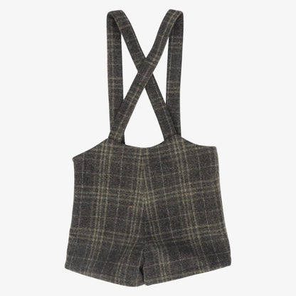 Plaid Overall - Olive