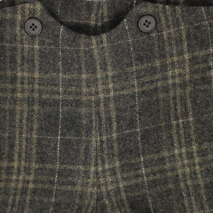 Plaid Overall - Olive