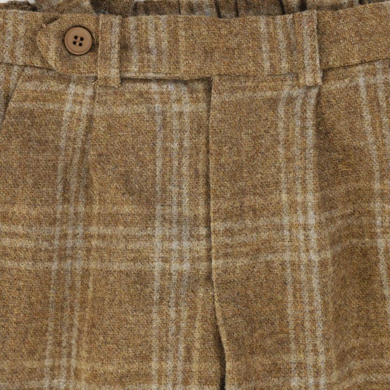 Plaid Pants - Camel