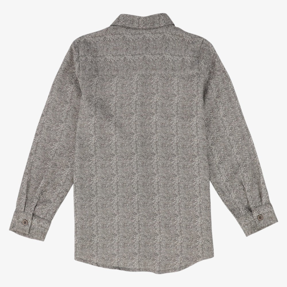 Printed Collar Shirt - Brown