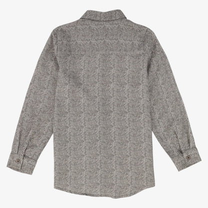 Printed Collar Shirt - Brown