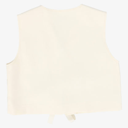 Bow Vest - Cream