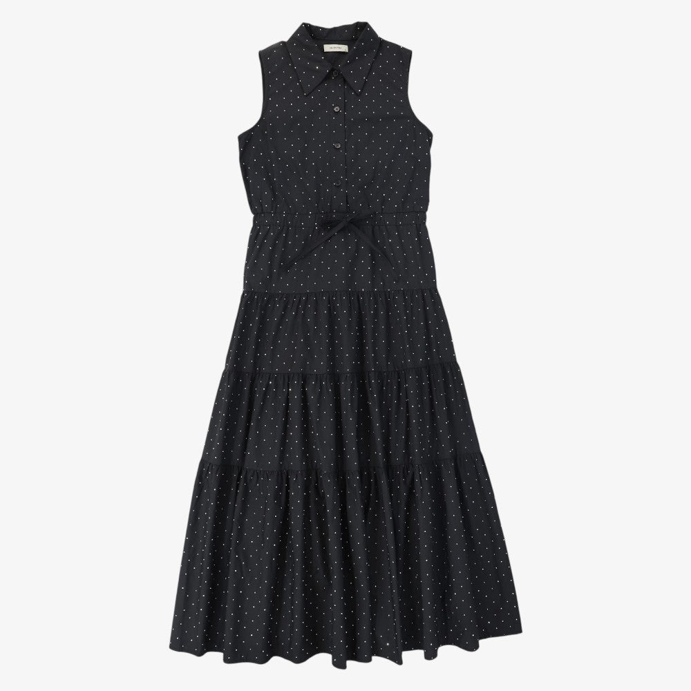 Rhinestone CollarJumper - Black