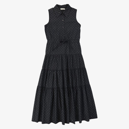 Rhinestone CollarJumper - Black