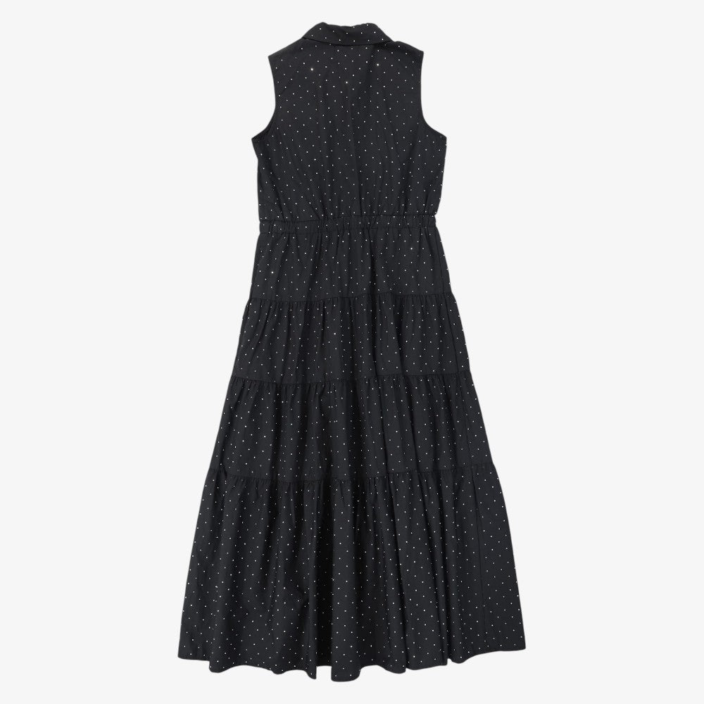 Rhinestone CollarJumper - Black