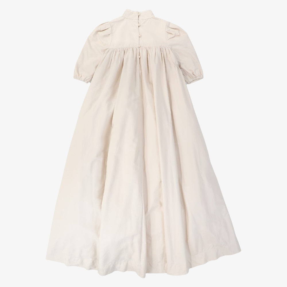 Tafetta Lace V Design Gown - Pink