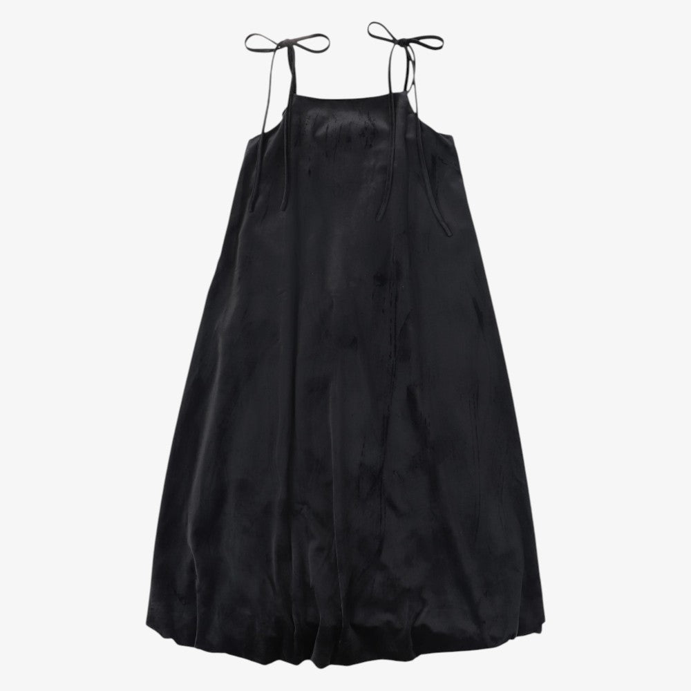 Velour Bubble Hem Jumper - Black