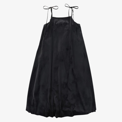 Velour Bubble Hem Jumper - Black