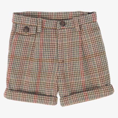 Houndstooth Shorts - Olive