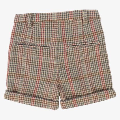 Houndstooth Shorts - Olive