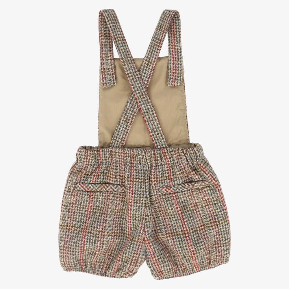 Houndstooth Overalls - Olive