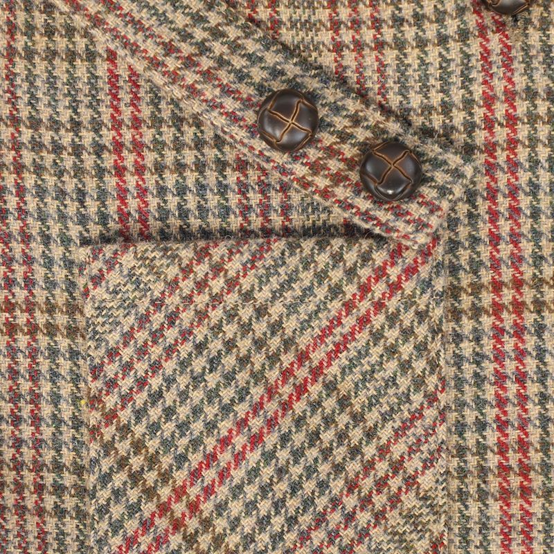 Houndstooth Overalls - Olive