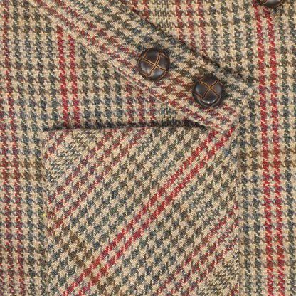 Houndstooth Overalls - Olive