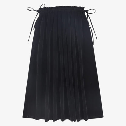 Waisted Maxi Skirt - Black