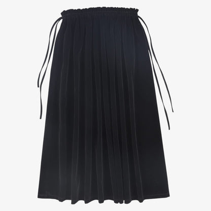 Waisted Maxi Skirt - Black