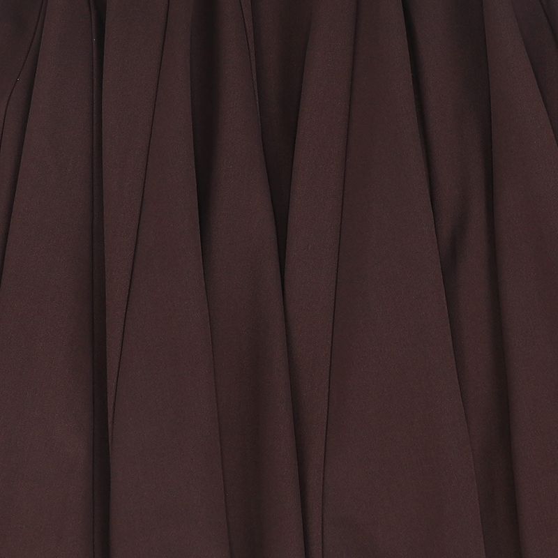 Wool Panel Skirt - Burgundy