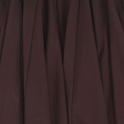 Wool Panel Skirt - Burgundy