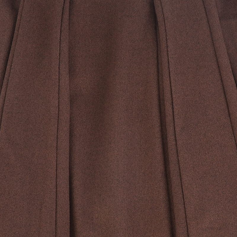 Wool Panel Skirt - Rust