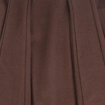 Wool Panel Skirt - Rust