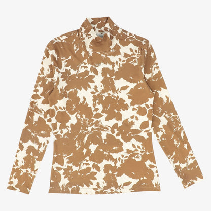 Print Turtleneck - Camel