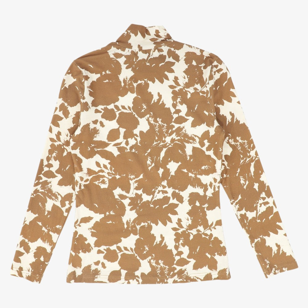 Print Turtleneck - Camel