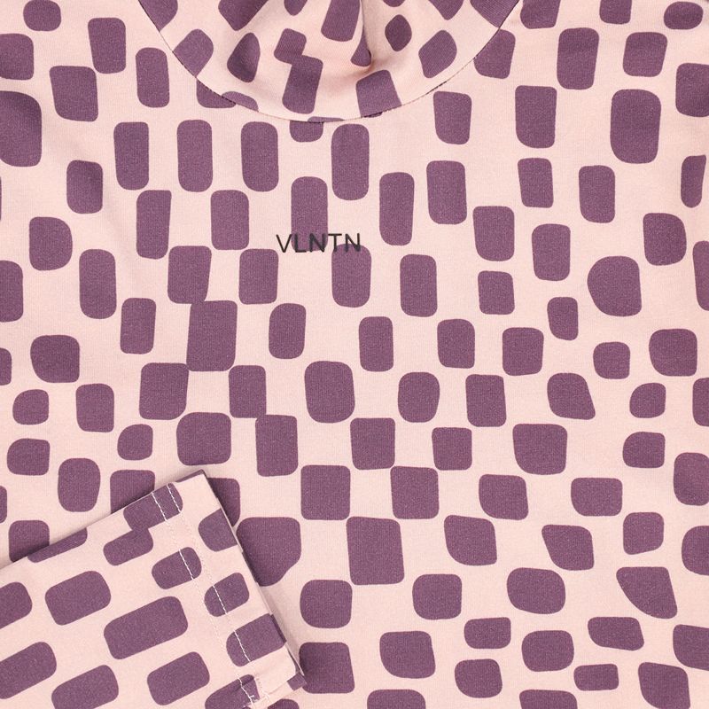 Print Turtleneck - Purple