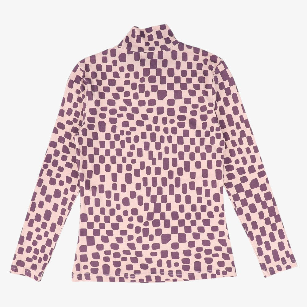 Print Turtleneck - Purple