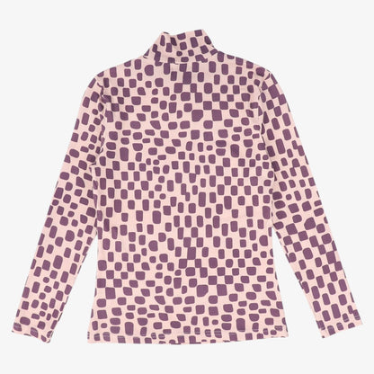 Print Turtleneck - Purple