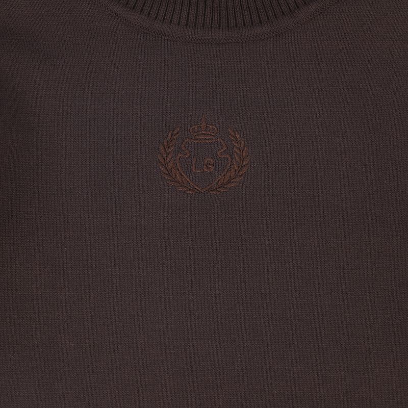 Fitted Knit Turtleneck - Brown