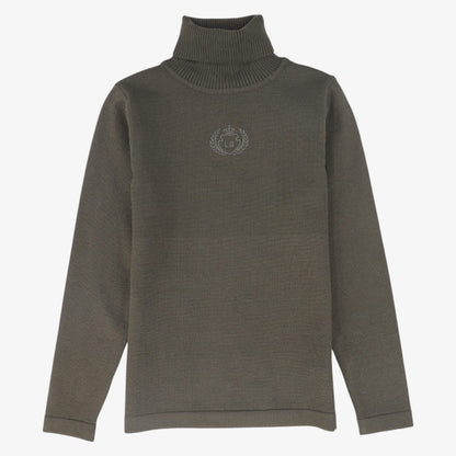 Fitted Knit Turtleneck - Olive