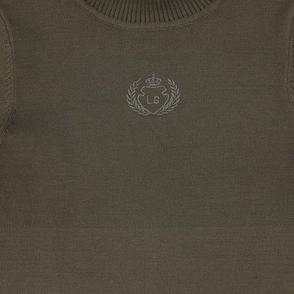 Fitted Knit Turtleneck - Olive