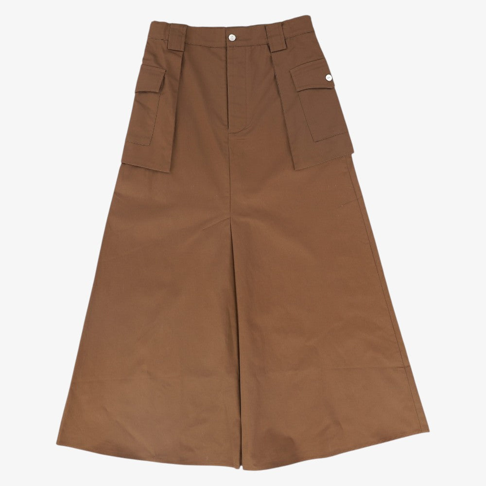 Utility Pocket Maxi SKirt - Brown