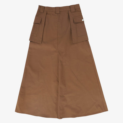 Utility Pocket Maxi SKirt - Brown