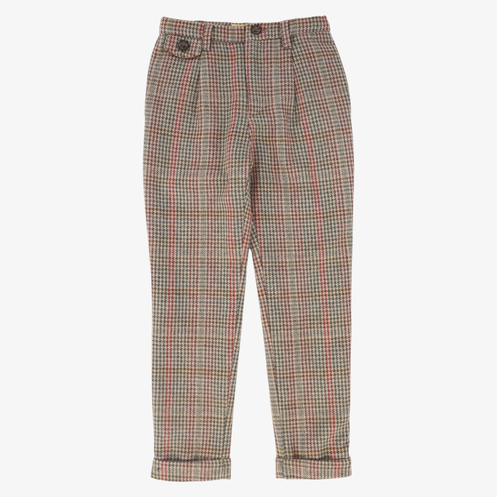 Houndstooth Pants - Olive