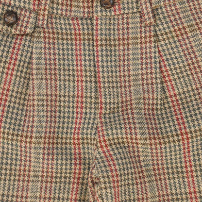 Houndstooth Pants - Olive
