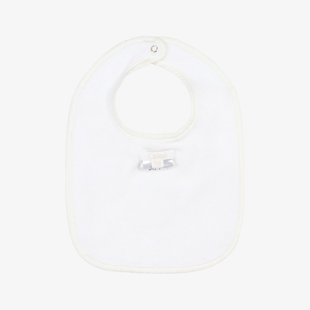 Footie And 2 Bib Set - White