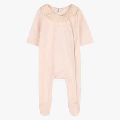 Signature Logo Footie - Salmon