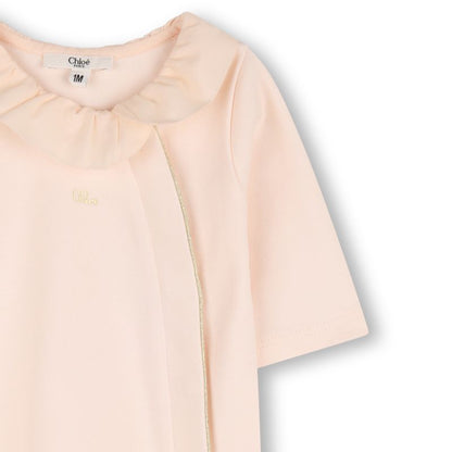 Signature Logo Footie - Salmon