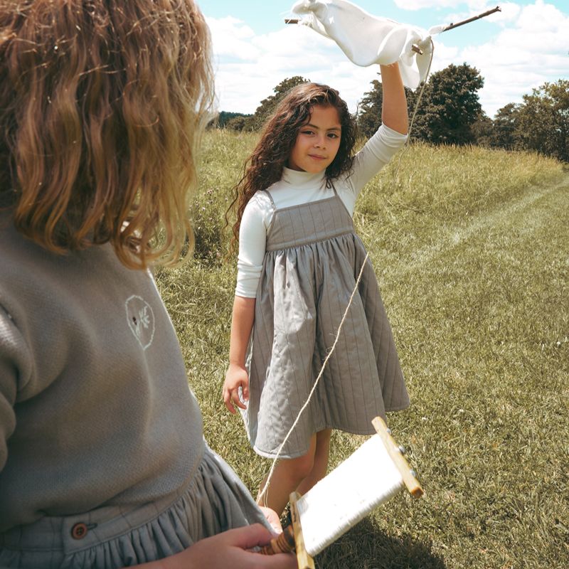 Quilted Dress - Taupe