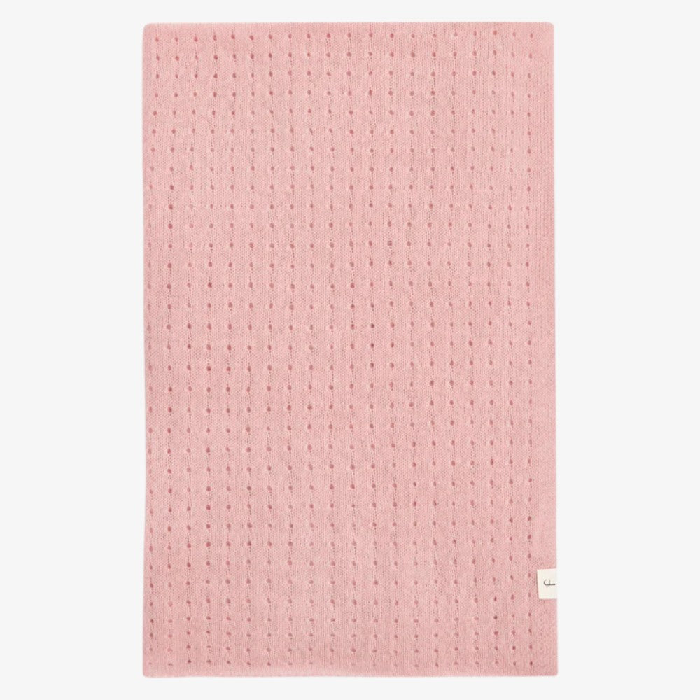Pointelle Blanket - Pink
