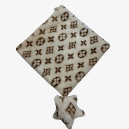 LV Furry Blanket - Beige